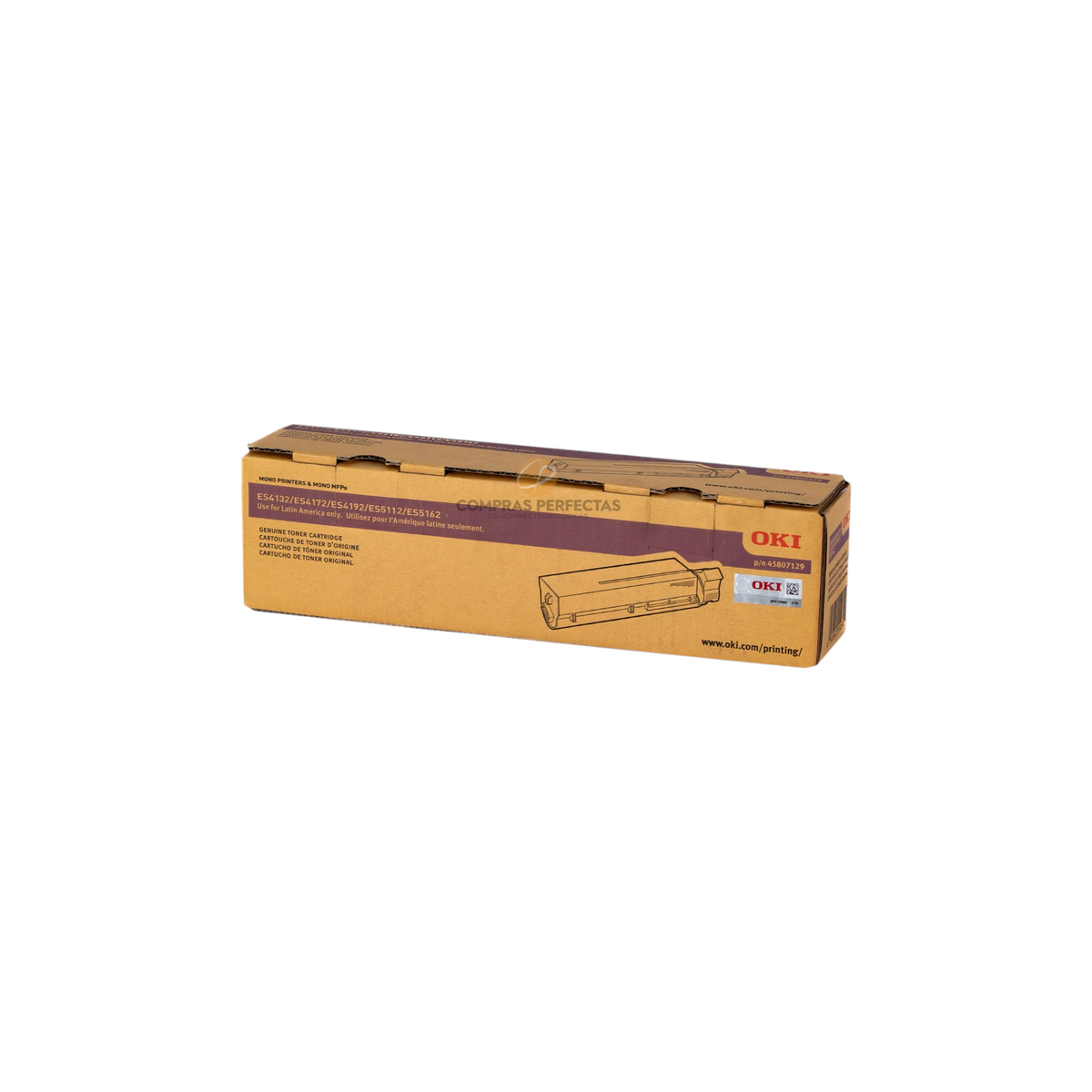 Cartucho de tóner negro original Okidata de Compras Perfectas para impresoras láser monocromáticas