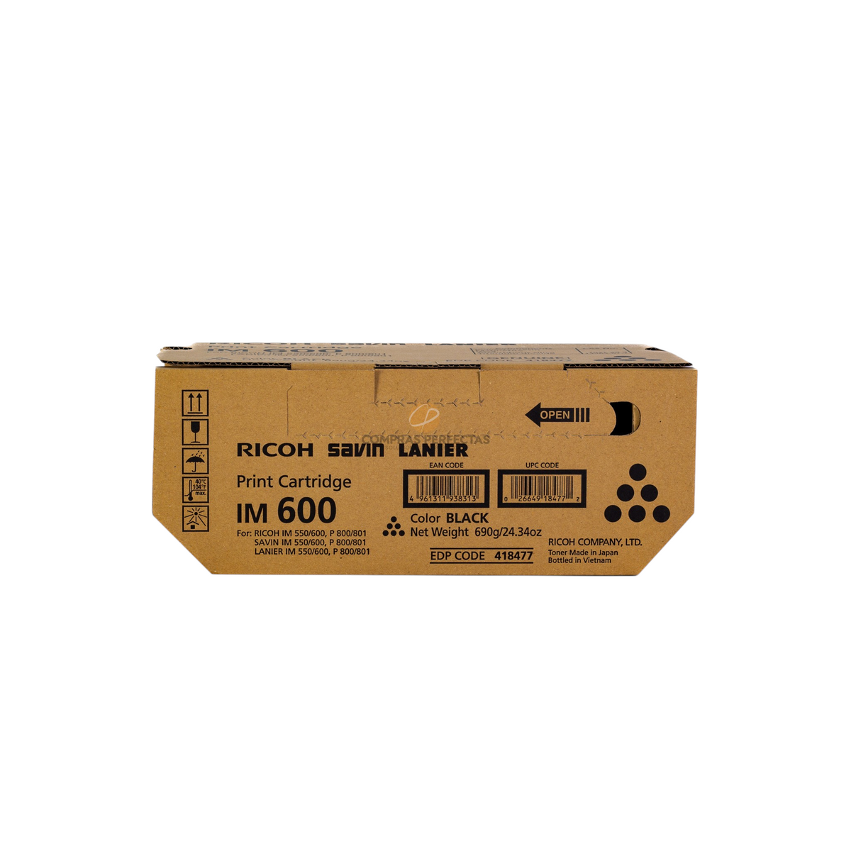 Cartucho de tóner negro original Ricoh IM 600 de Compras Perfectas para impresoras láser monocromáticas
