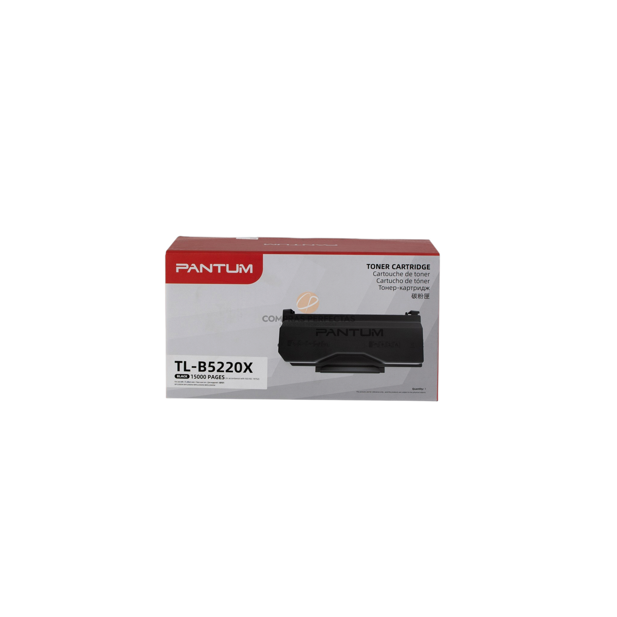 Caja de cartucho de tóner negro original Pantum TL-B5220X de Compras Perfectas para impresoras láser