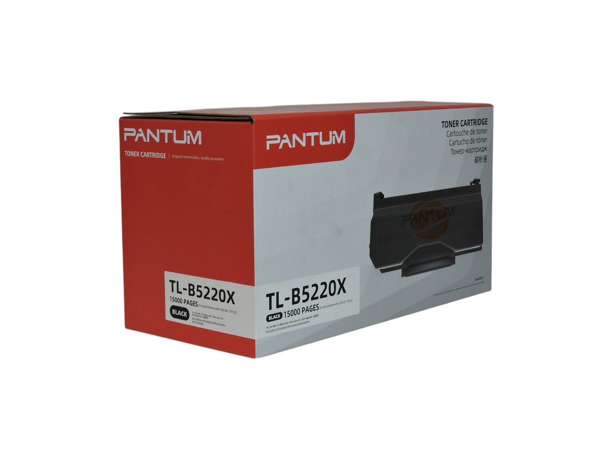 Cartucho de tóner negro original Pantum TL-B5220X para impresoras láser, disponible en Compras Perfectas