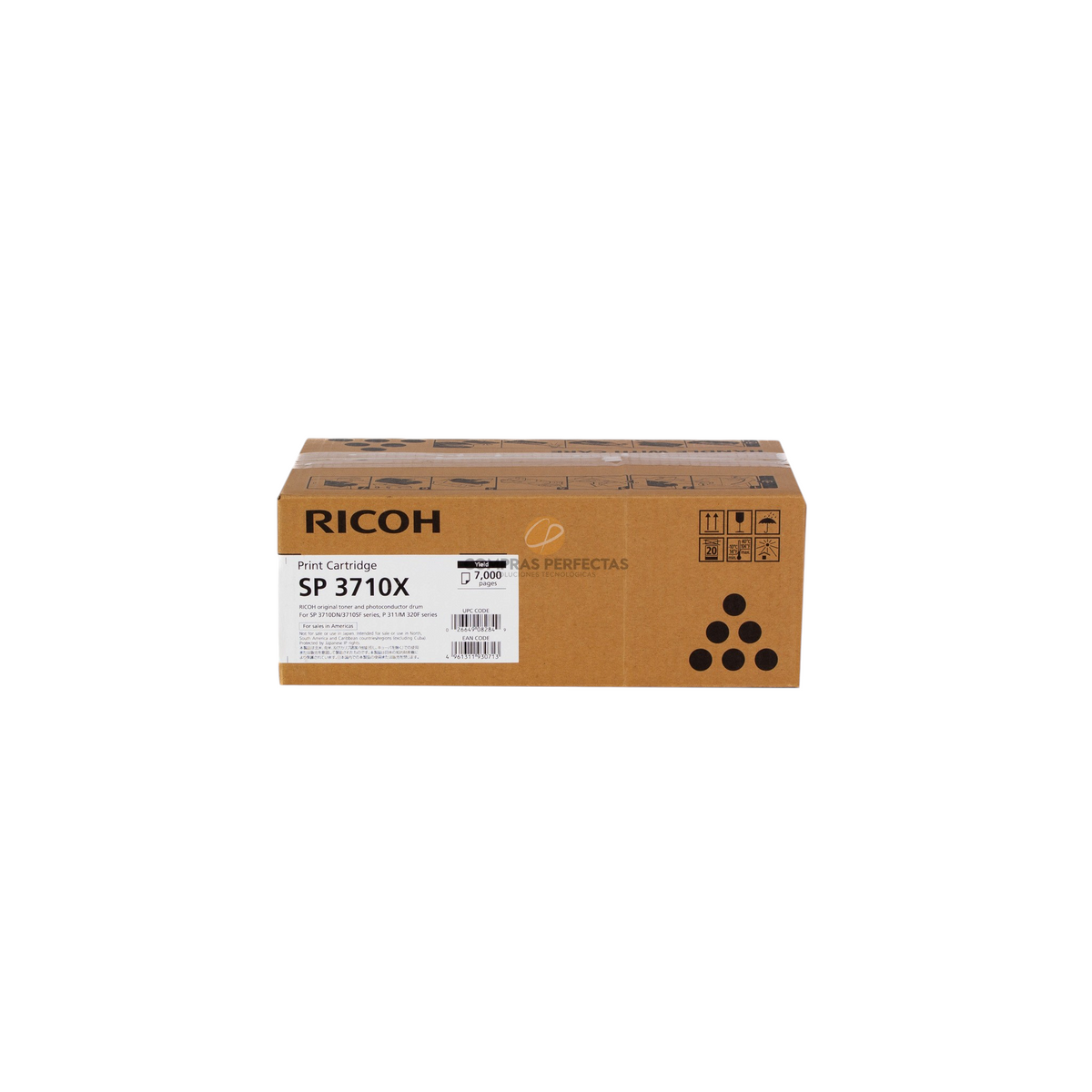 Cartucho de tóner negro original Ricoh SP 3710X de Compras Perfectas para impresoras láser de alto rendimiento