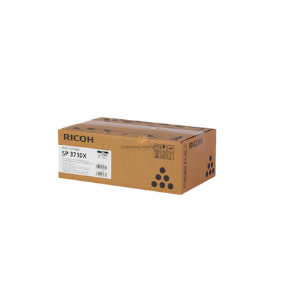 Caja de cartucho de tóner negro original Ricoh SP 3710X de Compras Perfectas para impresoras láser monocromo