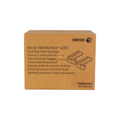 Pack doble de cartuchos de tóner original Xerox 106R03103 para impresoras WorkCentre 4265 de Compras Perfectas