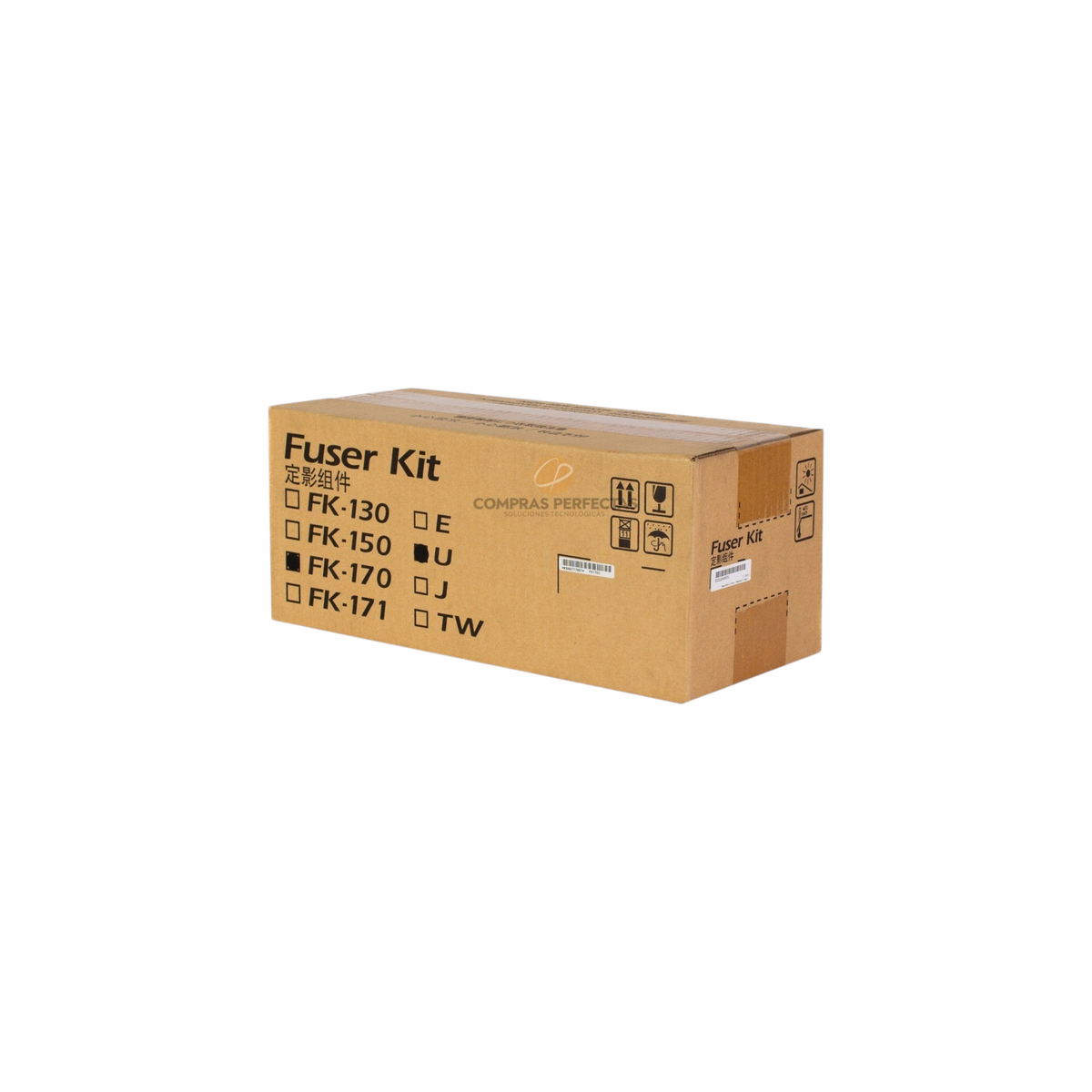 Unidad fusora original Kyocera FK-170 en caja de cartón de Compras Perfectas para impresoras láser ECOSYS