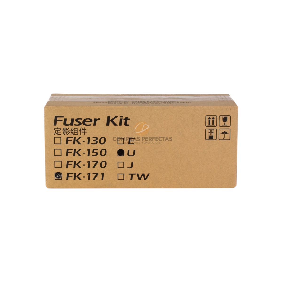Unidad fusora original Kyocera FK-171 en caja de cartón de Compras Perfectas para impresoras láser ECOSYS