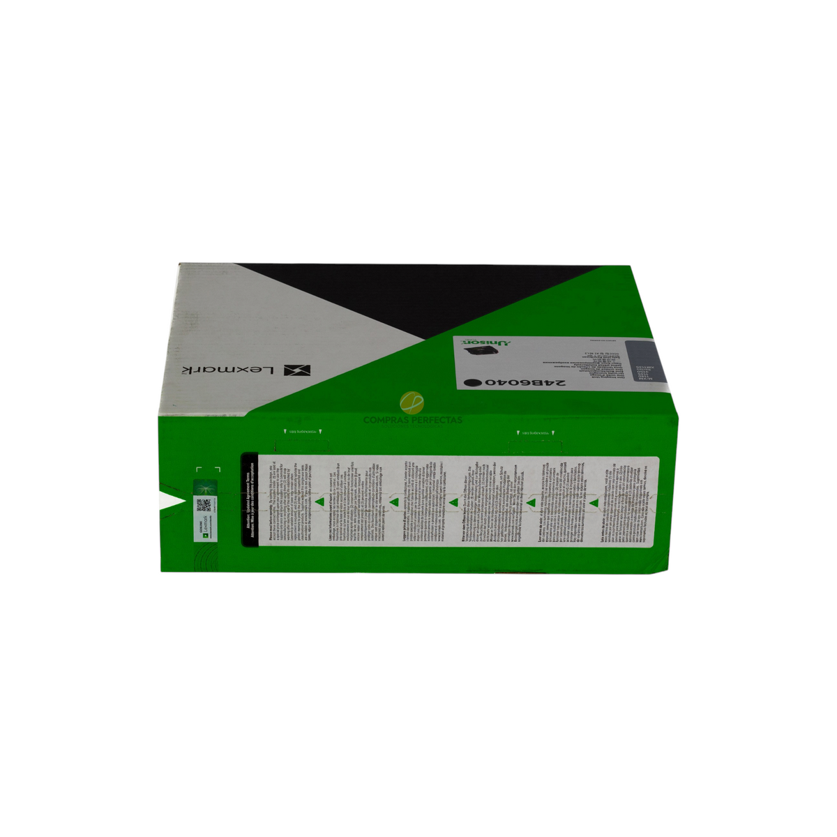 Unidad de imagen original Lexmark 24B6040 en su caja verde y blanca de Compras Perfectas para impresoras láser