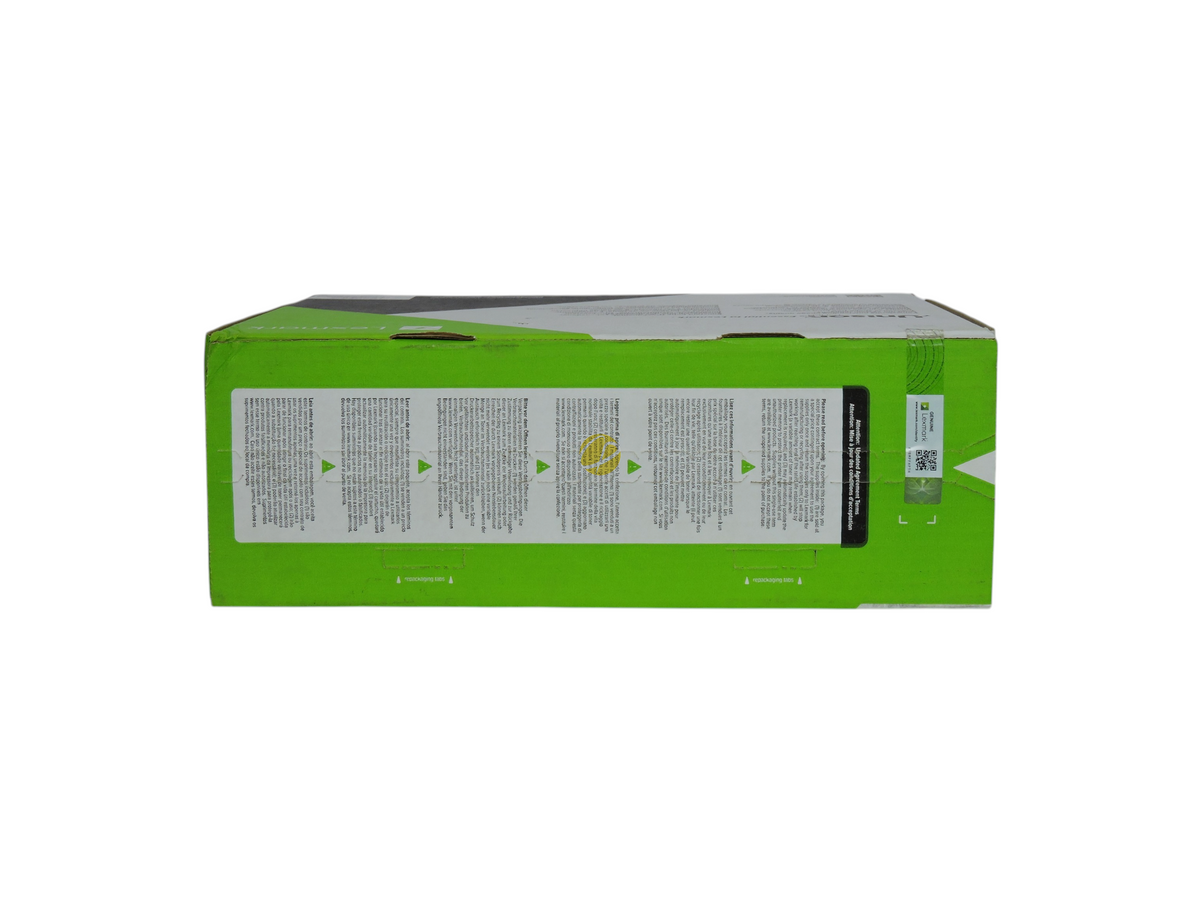 Caja de unidad de imagen original Lexmark 24B6040 de Compras Perfectas con detalles técnicos en verde y blanco