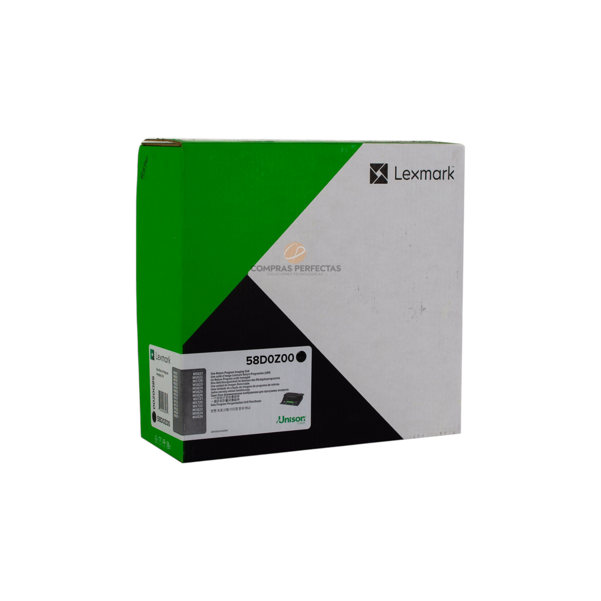 Caja de unidad de imagen original Lexmark 58D0Z00 de Compras Perfectas para impresoras serie MS82x y MX72x