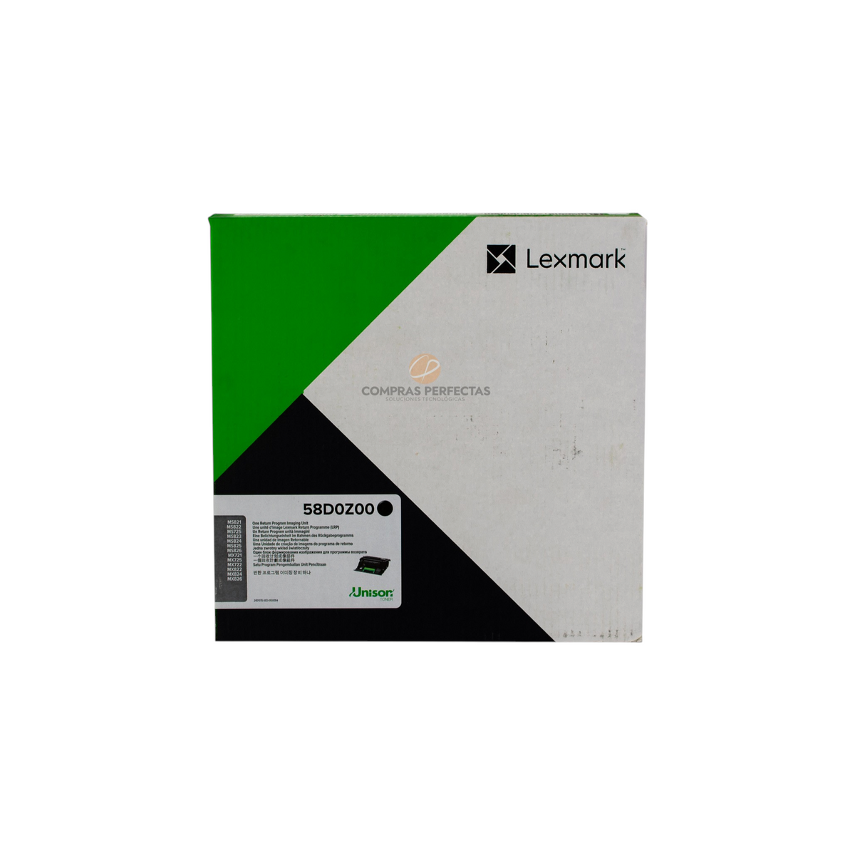 Caja de unidad de imagen original Lexmark 58D0Z00 para impresoras de Compras Perfectas