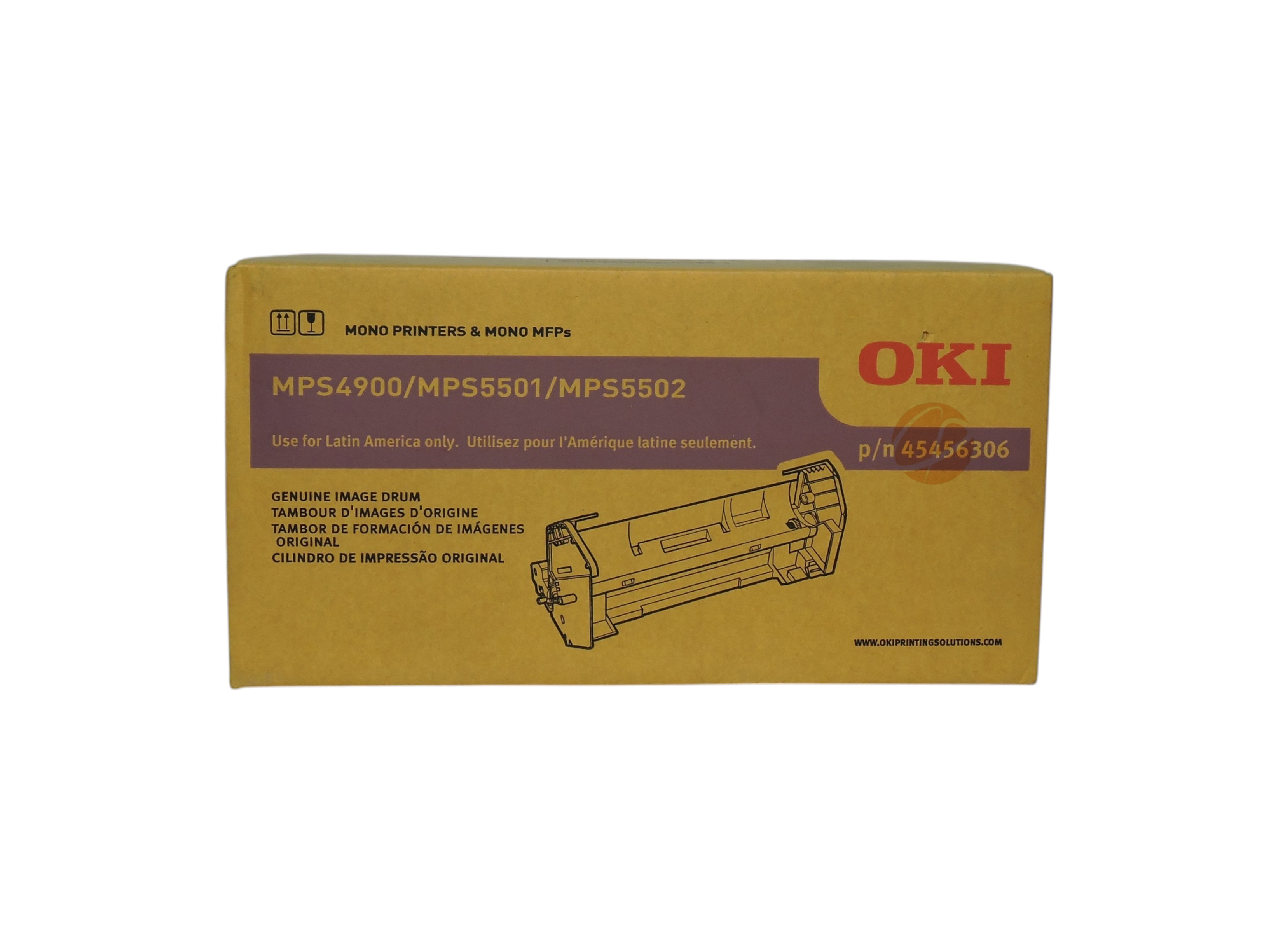 Caja de unidad de imagen original Okidata 45456306 para impresoras láser monocromáticas de Compras Perfectas