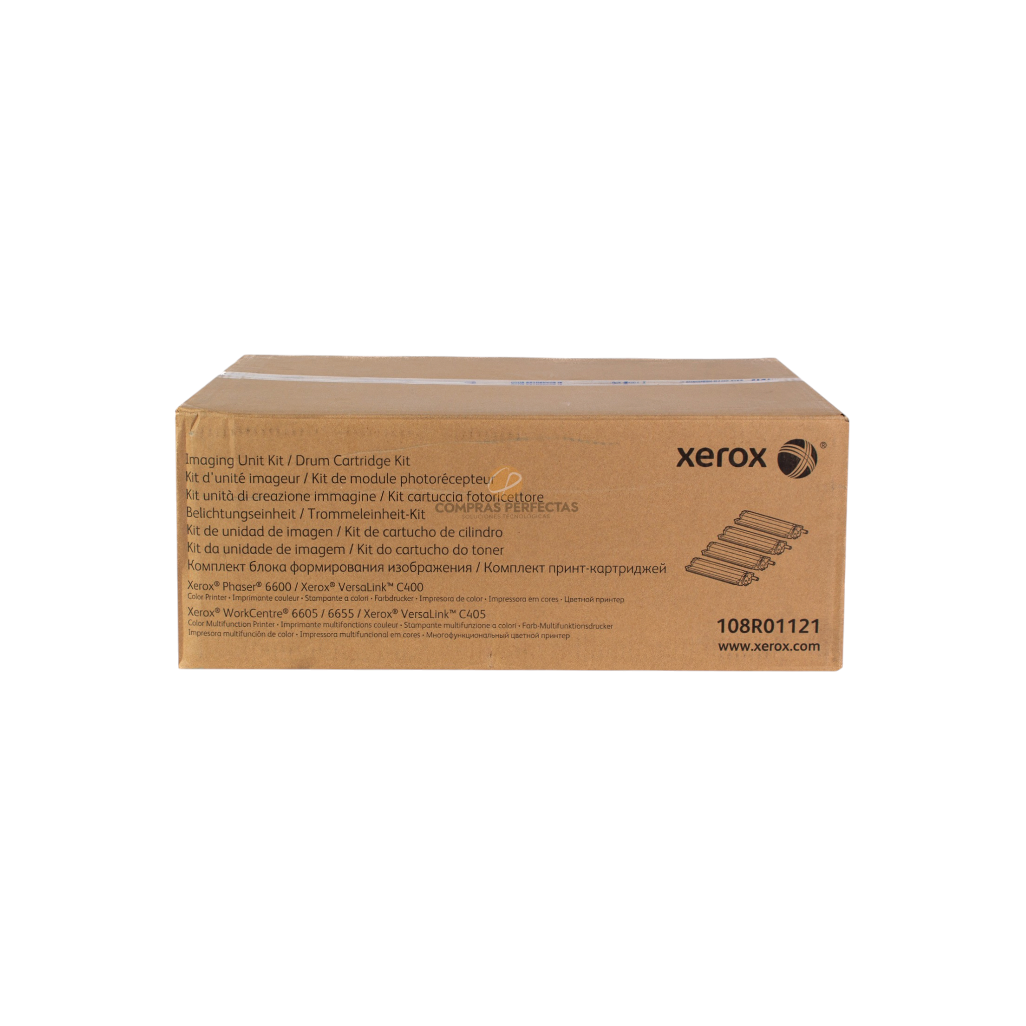 Caja de cartón de unidad de imagen original Xerox 108R01121 de Compras Perfectas para impresoras láser