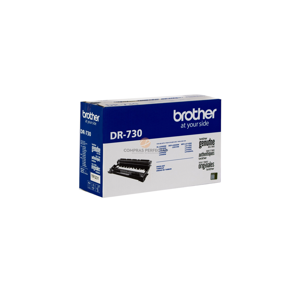Unidad de tambor original Brother DR-730 para impresoras láser monocromáticas de Compras Perfectas